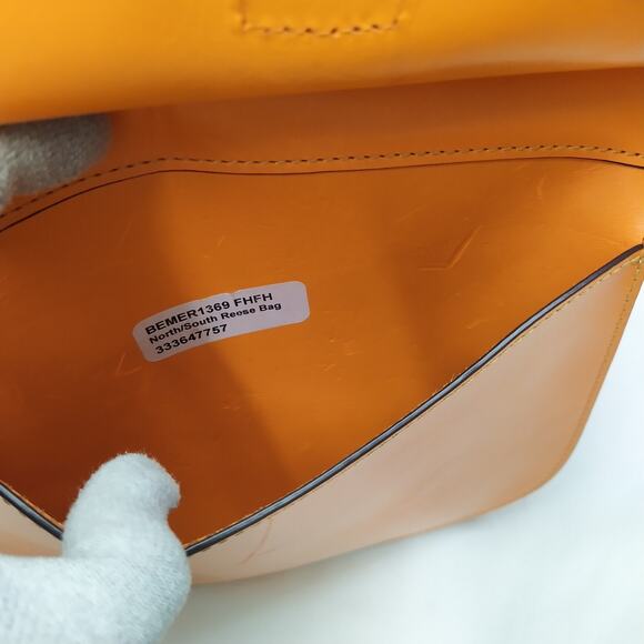 Dooney & Bourke Reese North South Pink Leather Flap Closure Shoulder Bag - Picture 14 of 16